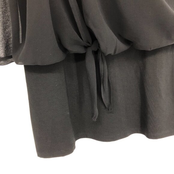 NWT Marciano black scoop  neck tunic sleeveless flowy blouse elasticated waist S - Picture 12 of 13